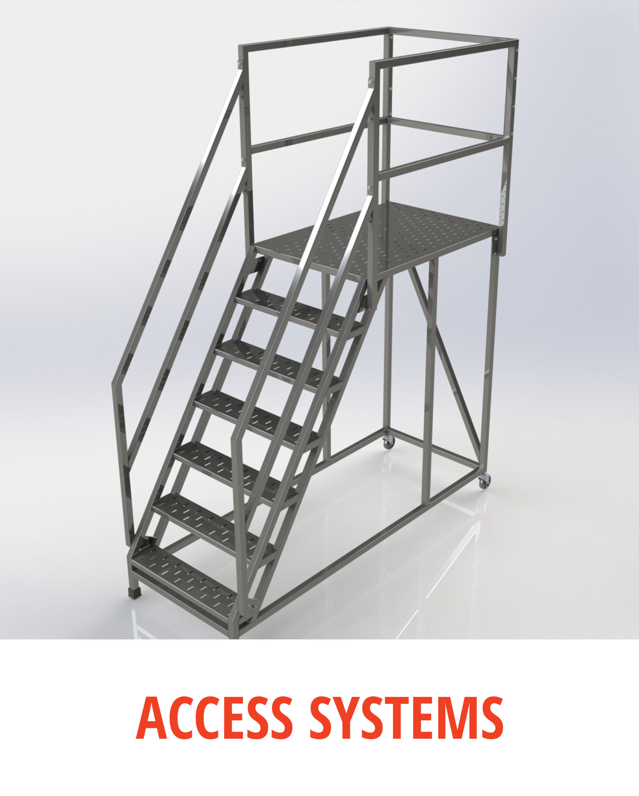 stainless access stair system